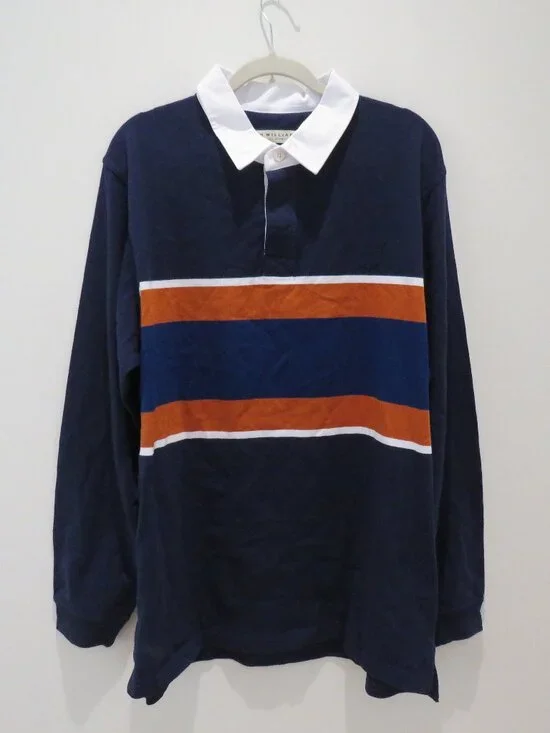 R.M. WILLIAMS Culburra Collared Rugby Shirt XXL Preppy Sport Casual Retro - Picture 3 of 14
